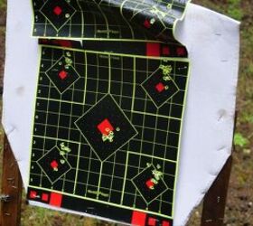 the rimfire report federal champion 22wmr 40gr fmj tested, My soggy target was barely holding on by the time I was finished testing