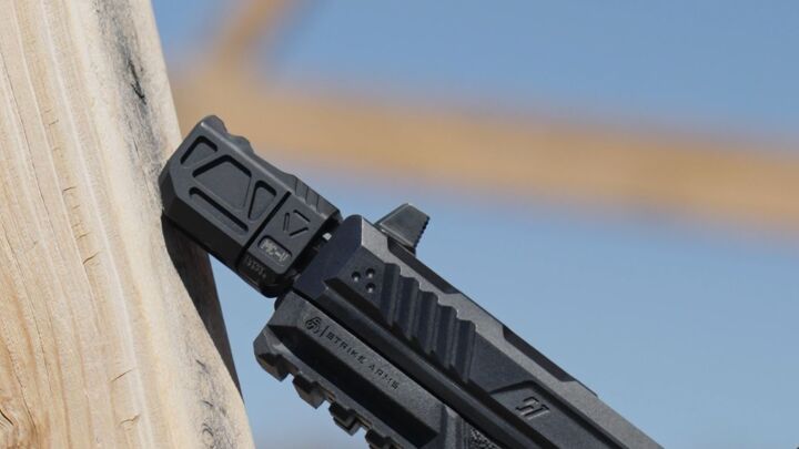 The New Strike QUAD V Threaded 9mm Compensator