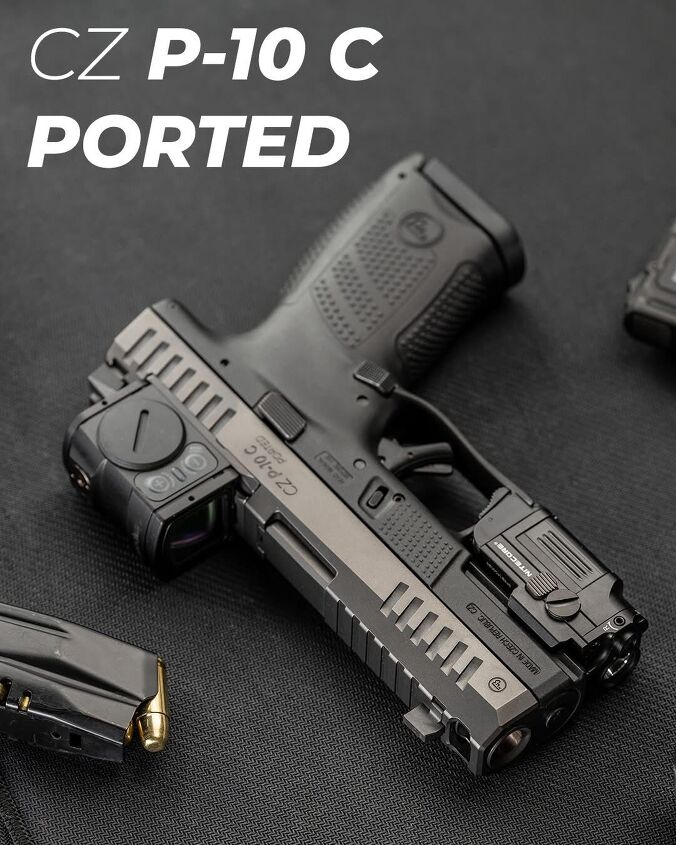 the new cz p 10 c ported taking aim at muzzle rise