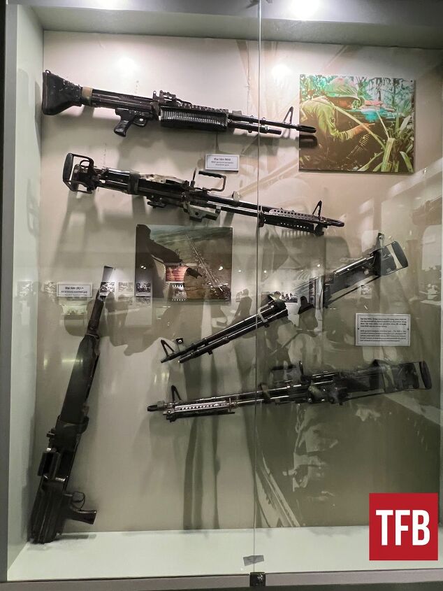 M60s on display at the War Remnants Museum in Ho Chi Minh City, Vietnam. By Lynndon Schooler.