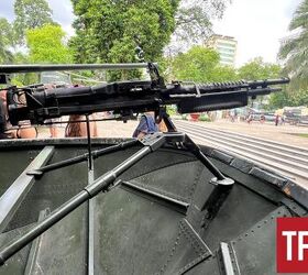 M60 mounted on a boat and displayed at the War Remnants Museum in Ho Chi Minh City, Vietnam. By Lynndon Schooler.