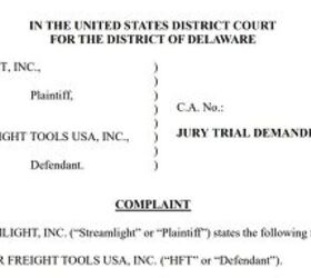 streamlight sues harbor freight over weapon lights