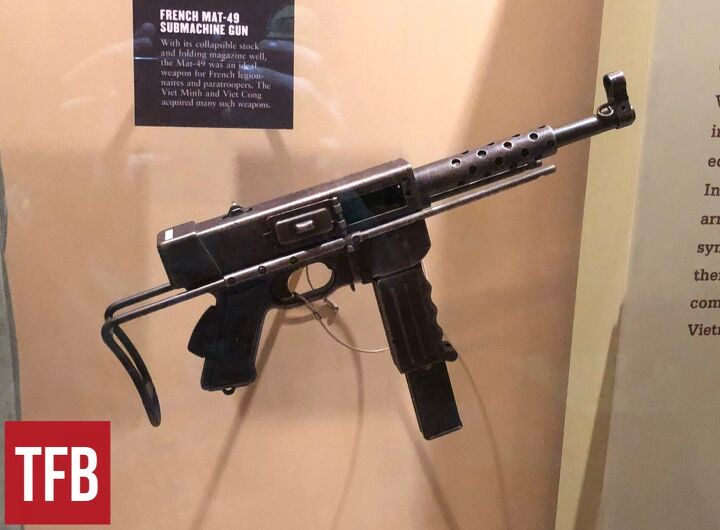 vietnam s converted submachine gun the k 50m, MAT 49 from the Infantry Museum By Lynndon Schooler