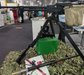 UPM-200 heavy machine gun with the spare barrel