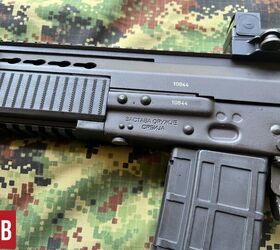 tfb exclusive zastava m19 and m20 serbias new assault rifles, The M20 heavy duty receiver and trunnion note the sliding barrel lock nob on the bottom By Lynndon Schooler