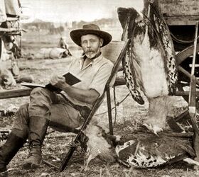 fudd friday keep it classy with the latest ruger no 1 international, Henry Courtney Selous lounges around his campsite or maybe a photography studio with a Farquharson rifle on the right