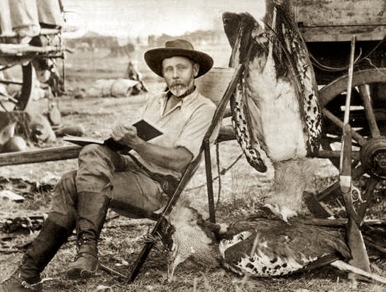 fudd friday keep it classy with the latest ruger no 1 international, Henry Courtney Selous lounges around his campsite or maybe a photography studio with a Farquharson rifle on the right