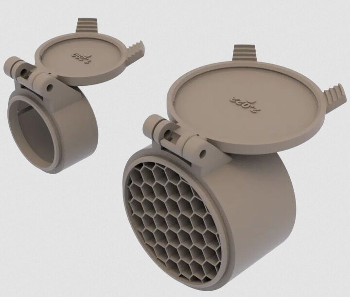 mk machining new integrated anti reflection device scope caps