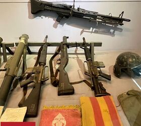 china lake the secret grenade launcher of the vietnam war, Captured weapons in Da Nang Vietnam By Lynndon Schooler