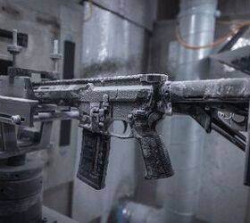 One of the ARG rifles undergoing extreme cold weather testing