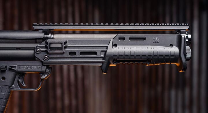 next evolution the keltec ks7 gen2 shotgun arrives, The forend now comes with an integrated Picatinny rail and includes a cap if you prefer a cleaner look The new KS7 ships optics ready with a top mounted Picatinny style rail