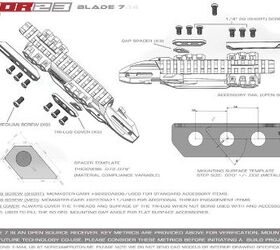 nor23 3d printing enabled natural bolt action evolution, Details of the mounting interfaces and the suggested hardware