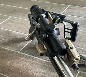 nor23 3d printing enabled natural bolt action evolution, A fully equipped rifle sporting the Blade 6 Prototype receiver and multiple accessories