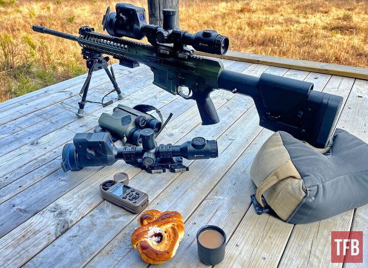 Zeroing a thermal can be a bit abstract, but most models provide a “one-shot-zeroing-process”. If you actually read the manual (I don’t, probably because I like shooting more) or check a video, it will save you time and ammunition. In this case, don’t be me.