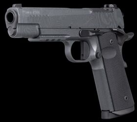 potd damascus cerakote sig 1911x pistol wargoat knife