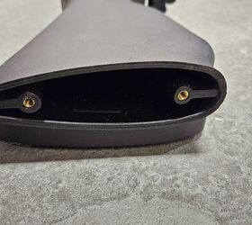 The stock is hollow with plenty of room for lead weights
