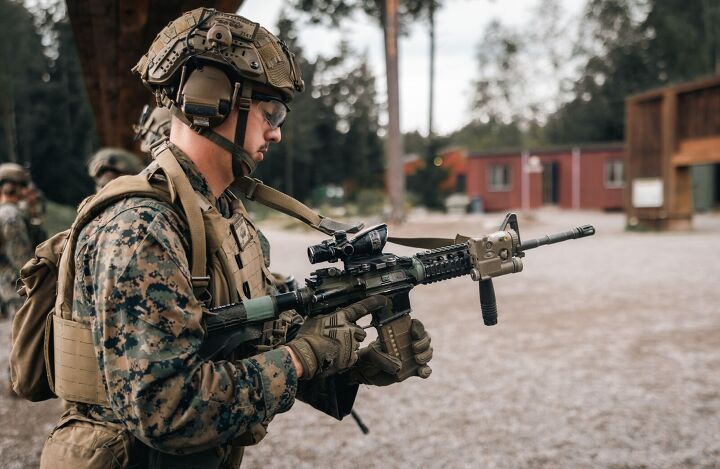 potd swedish sako trg m10 sniper rifle psg 23 ak5 m4 and m27 rwk
