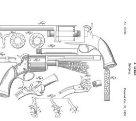 wheelgun wednesday the lemat is back, LeMat s patent shows the unusual design of his revolver shotgun hybrid
