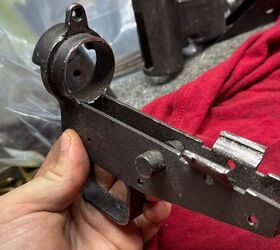 tfb armorer s bench sten mk2 build removing old receiver remnants