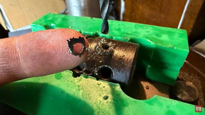 tfb armorer s bench sten mk2 build removing old receiver remnants