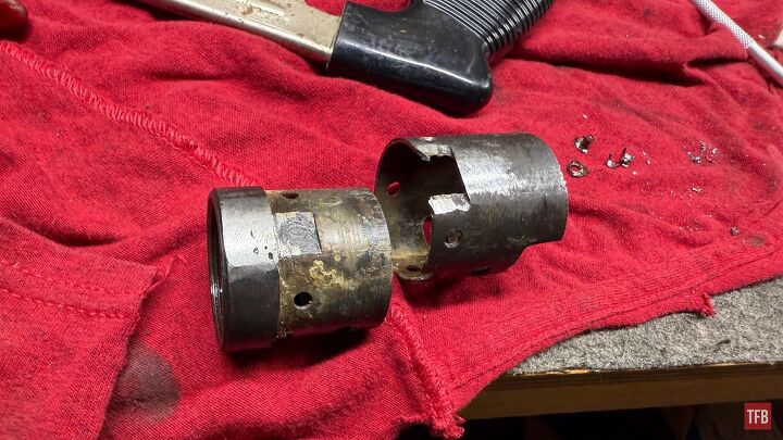 tfb armorer s bench sten mk2 build removing old receiver remnants