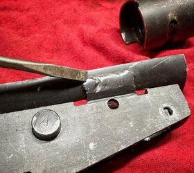 tfb armorer s bench sten mk2 build removing old receiver remnants