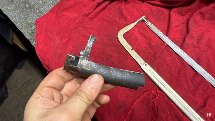 tfb armorer s bench sten mk2 build removing old receiver remnants