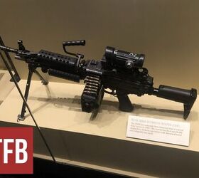 The U.S. M249 SAW with a conventional layout. By Lynndon Schooler.
