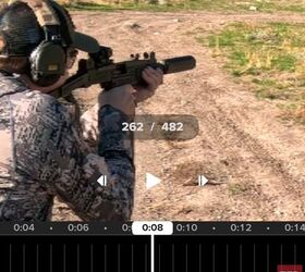 Screen grab showing the frame number as the bolt begins to close for the first round in the string