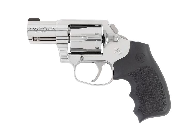 wheelgun wednesday new colt revolvers with hogue overmolded grips, Pictured Above King Cobra 2 High Polish Stainless 357 Magnum KCOBRA SB2RBB