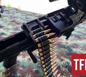 the new zastava 338 norma magnum machine gun, Feed tray of the 7 62x51 M20 GPMG By Lynndon Schooler