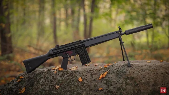 SilencerCo Hybrid 46M on PTR-91 (image credit TFB Editor Emeritus Pete)