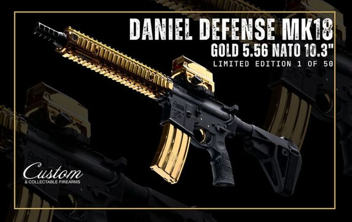 Daniel Defense MK18 Released in 24KT Gold Collector’s Edition