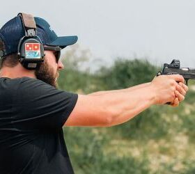 The Staccato CS in action on the range. A small gun (3”) that’s said to shoot like a big gun, but is soon to be history as Staccato sunsets the production. The grips were either full-sized or compact.