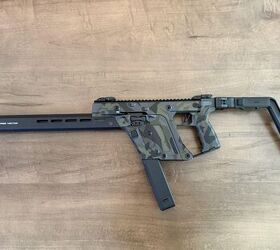 KRISS Vector Gen 3 in its stock configuration, the 9mm 40 round magazine that is included is inserted.