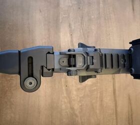 The included folding stock, attached by means of picatinny rail, I found to be quite comfortable, but it can be easily removed and changed out.