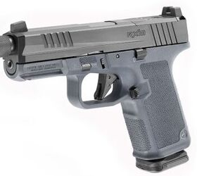 cosmetic upgrades ruger rxm expands with new grip colors, The Stealth Gray with threaded barrel