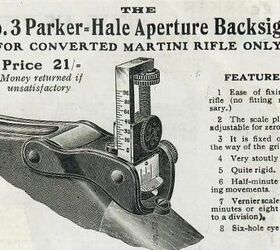 fudd friday parker hale classic hunting rifles, Parker Hale built sights and other accuracy extending accessories in the years leading up to both World Wars
