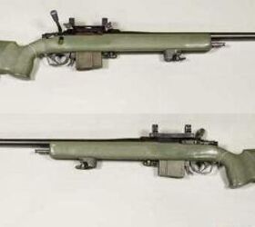 fudd friday parker hale classic hunting rifles, A Parker Hale M85 sniper rifle on display at the Swedish Army Museum Arm museum Stockholm Sweden