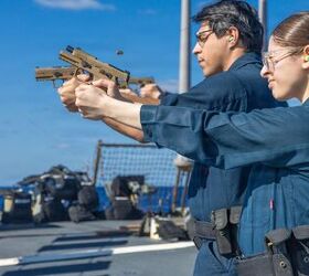 POTD: Small Arms Training Aboard USS Milius