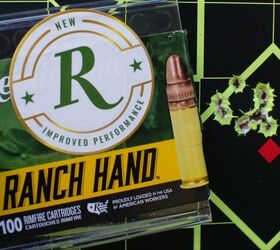 the rimfire report remington s ranch hand 40 gr cprn, This was my best 10 round group of the morning and measured in at just under an inch at 50 yards out of the B14R