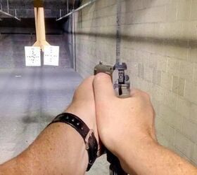 That sight picture is not ideal for target use but it still gets the job done