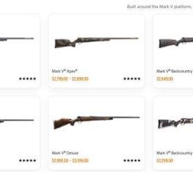 weatherby introduces the 25 weatherby rpm cartridge, Some examples of compatible rifles