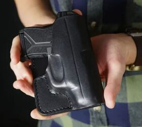 falco introduces leather kydex and carbon fiber pocket holsters, The A226 leather wallet holster for pocket carry