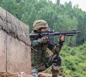Indian soldier with SIG Sauer 716i (Indian Army)