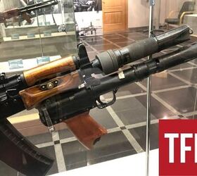 the soviet silent aks 74ub, PBS 4 suppressor and the unique Canary 30 mm captive piston grenade launcher By Lynndon Schooler