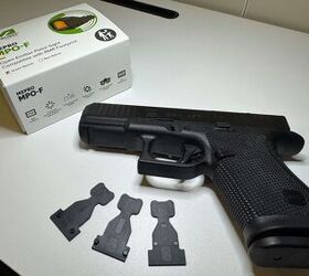 glock 19 gen6 first impressions the best glock ever, The Gen6 Glock 19 prior to installing the MPO F It includes three plastic plates to accommodate various footprints