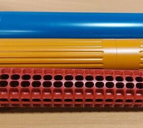 shot 2026 north country armory reduced heat signature suppressor, The outer tube blue fluted sleeve yellow and mono core red