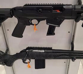 shot 2026 ruger goes all in on almost everything, That s the PC Carbine SBR up top the American Patrol SBR below Zac K