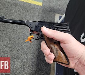 Standard had these cool copies of the old Colt Woodsmaster rimfire pistol. [Zac K.]